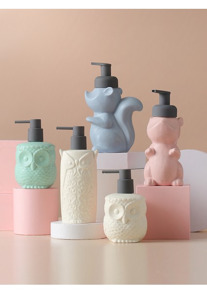 Mavi-S Tarzı Baykuş Sincap Losyon Şişesi Banyo Ürünleri Seramik Sabunluk El Yıkama Sıvısı Dağıtıcı Banyo Basın Şişesi ZM12 (Yurt Dışından) fırsatları