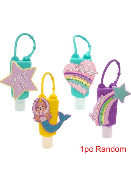 Resim Stili Olarak 30ML Seyahat Taşınabilir Güvenli Jel Tutucu Askı Ipi ile Silikon Karikatür Mini El Dezenfektanı Tek Kullanımlık Temizleme Kapaklı (Yurt Dışından) fiyatları