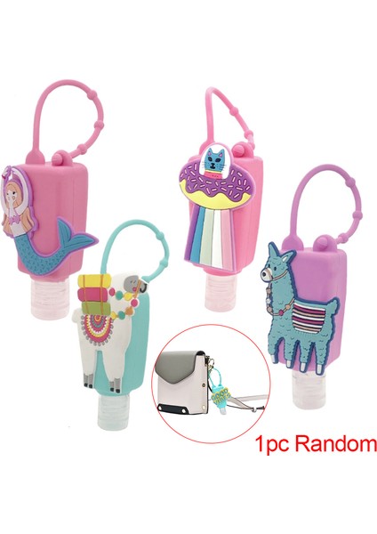 Resim Stili Olarak 30ML Seyahat Taşınabilir Güvenli Jel Tutucu Askı Ipi ile Silikon Karikatür Mini El Dezenfektanı Tek Kullanımlık Temizleme Kapaklı (Yurt Dışından) modelleri