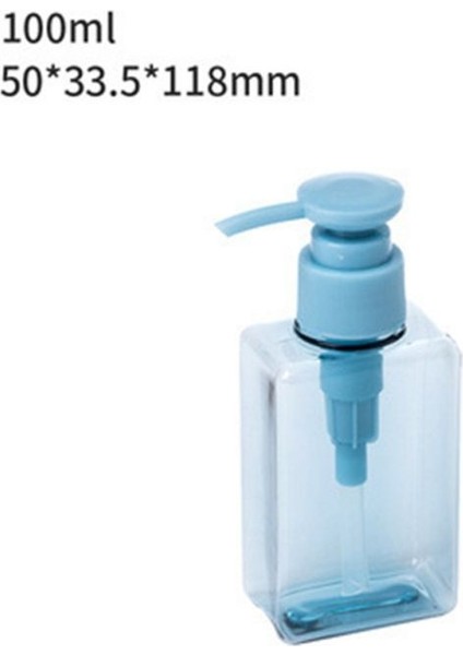 B Tarzı 0.5oz Boş Doldurulabilir Şişeler Pet Yeşil Şeffaf Pompalı Şişeler Losyon Dağıtıcı Emülsiyon Şampuan Vücut El Yıkama Için (Yurt Dışından)