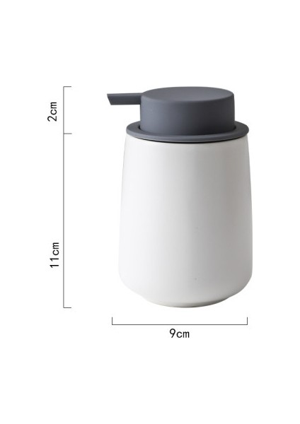 C Stili 380ML Kuzey Avrupa Mat Seramik Banyo Aksesuarları El Losyonu Şişeleri Lateks Şişeler Sıvı Sabunluk Banyo Dekoru (Yurt Dışından)