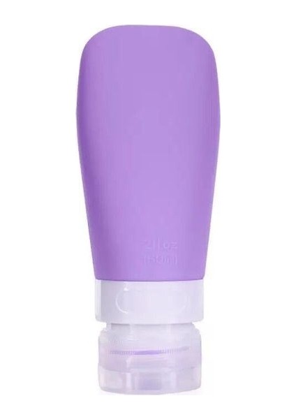 Gerçek Mor Tarzı 90ML Silikon Seyahat Şişesi ml Boş Sıkma Seyahat Kapları Sızdırmaz Doldurulabilir Şampuan Sprey Kondisyoner Losyon Için (Yurt Dışından)