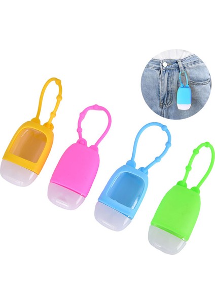 Pk Stili Taşınabilir Seyahat Dolu Şişe Silikon El Dezenfektanı Parfüm Tutucu Mini Sevimli Boş Şişe Banyo ve Vücut Işleri (Yurt Dışından) modelleri