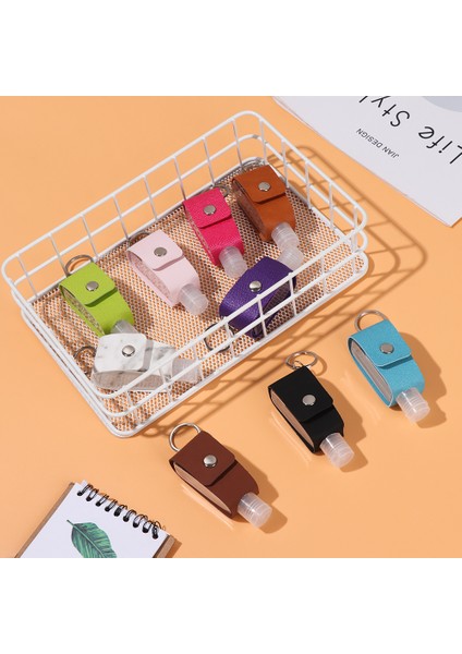 Beyaz Ayçiçeği Stili Yeni 30ML Kapaklı El Dezenfektanı Şişesi Taşınabilir Seyahat Kapları El Yıkama Jeli Alt Şişe Anahtarlık Taşıyıcı ile (Yurt Dışından) fiyatları