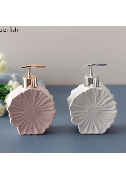 Çoklu Stil Ev Banyo Malzemeleri Seramik El Dezenfektanı Şişesi Çiçek Kabuk Losyon Şişesi Pres Bölünmüş Şişe Sabunluk Boş Şişe (Yurt Dışından) fiyatları