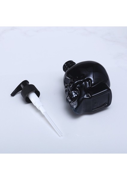 350ML Yaratıcı Kafatası Sıvı Sabunluk El Sabunu Şampuan Dolu Şişe Ev Banyo Dekorasyonu Siyah (Yurt Dışından) modelleri