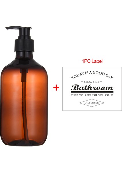 Gri Stil Sıvı Sabunluk Şişesi Dolum Şampuan Duş Jeli Şişesi Banyo Çok (Yurt Dışından)