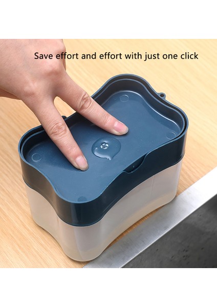 Gri Tarzı El Yıkama Sabun Kutusu Bulaşık Deterjanı Dispenseri Sünger Tutuculu Sıvı Verme Aracı (Yurt Dışından) modelleri