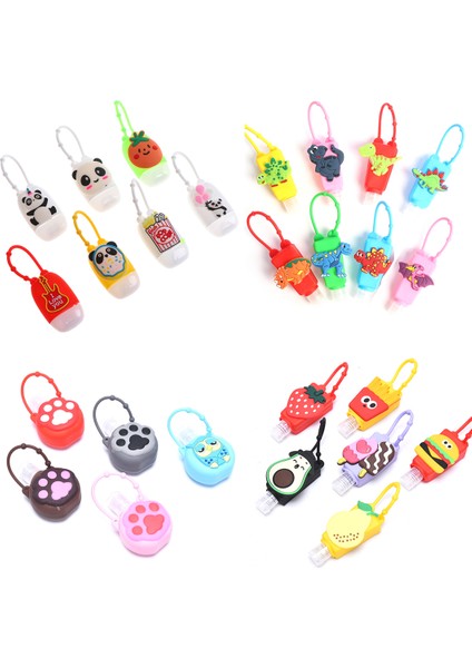 Açık Yeşil Tarzı 30ML Sevimli Hayvanlar Yiyecek Izi Taşınabilir Dezenfektan Çıkarılabilir Kılıf Silikon Güvenli Jel El Tutucu Seyahat (Yurt Dışından) fiyatları