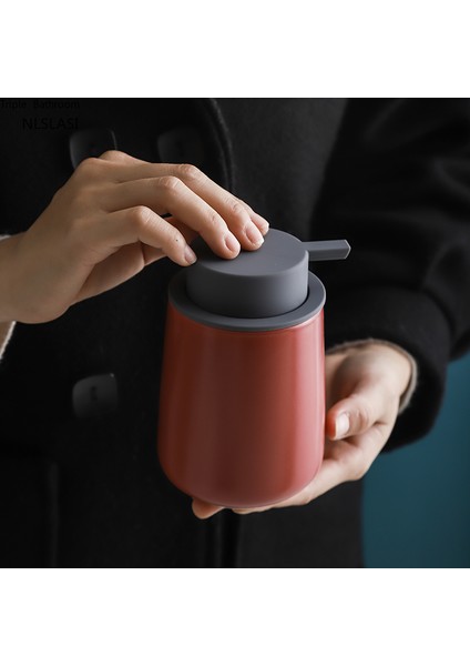 C Stili 380ML Kuzey Avrupa Mat Seramik Banyo Aksesuarları El Losyonu Şişeleri Lateks Şişeler Sıvı Sabunluk Banyo Dekoru (Yurt Dışından) fırsatları