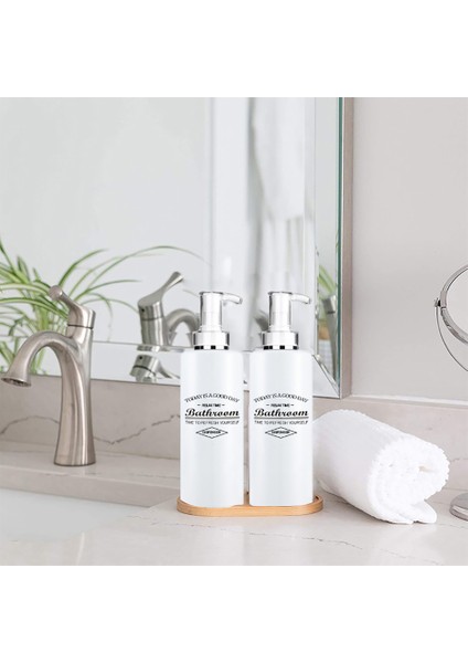 Bir Stil 750ML Silindirik Sabun Pompası Şampuan Kondisyoner Alt Şişe Çok (Yurt Dışından) modelleri