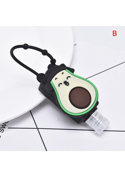 Ordu Yeşili Tarzı 30ML Seyahat Taşınabilir Güvenli Jel Tutucu Askı Ile Silikon Karikatür Mini El Dezenfektanı Tek Kullanımlık Temizleme Kılıfı Ayırılabilir Kapak (Yurt Dışından)