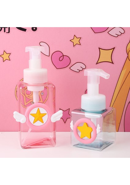 450ML Pembe Sakura 2 Stili Kart Yakalayıcı Sakura Sabunluk Seyahat Taşınabilir Yüz Temizleyici Şampuan El Dezenfektanı Dispenser Şişe (Yurt Dışından) fiyatları