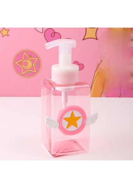 450ML Pembe Sakura 2 Stili Kart Yakalayıcı Sakura Sabunluk Seyahat Taşınabilir Yüz Temizleyici Şampuan El Dezenfektanı Dispenser Şişe (Yurt Dışından) fırsatları