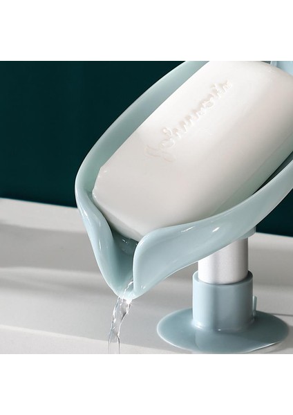 Yeşil Stil Yaprak Şekilli Sabun Kutusu Kendinden Boşalan Sabun Tutucu Kutu Banyo Duş Sabun Tutucu Sünger Saklama Tepsi Banyo Malzemeleri (Yurt Dışından) fiyatları