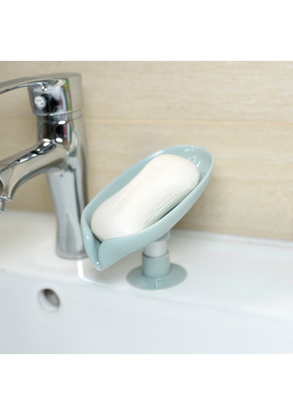 Yeşil Stil Yaprak Şekilli Sabun Kutusu Kendinden Boşalan Sabun Tutucu Kutu Banyo Duş Sabun Tutucu Sünger Saklama Tepsi Banyo Malzemeleri (Yurt Dışından) indirimleri