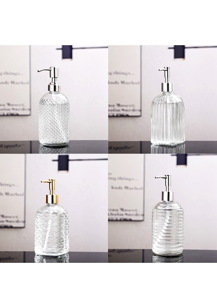 C Stili 400ML Vintage Cam Manuel Basınçlı Sıvı Sabun Dispenser Büyük Kapasiteli Kaymaz Depolama Şişeleri Ev Banyo Aksesuarları Için (Yurt Dışından) indirimleri