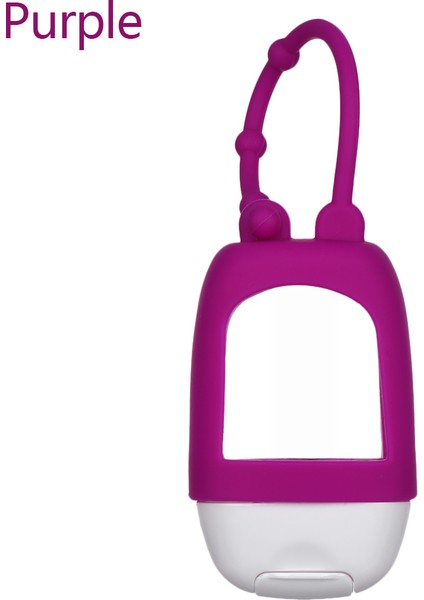 Mor Tarzı Yeni 30ML Mini Boş El Dezenfektanı Şişesi Dolum Konteynerleri Yeniden Kullanılabilir Silikon Koruyucu Kılıf Alt Seyahat Aksesuarları (Yurt Dışından)