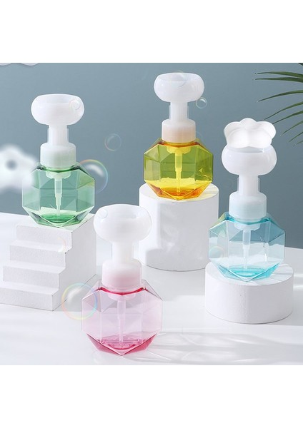 Pembe Tarzı 300ML Sıvı Sabun Pompası Şişesi Taşınabilir Çiçek Şekilli Köpük Pompalı Şişe Duş Jeli El Dezenfektanı Şişesi Banyo Aksesuarları (Yurt Dışından) indirimleri