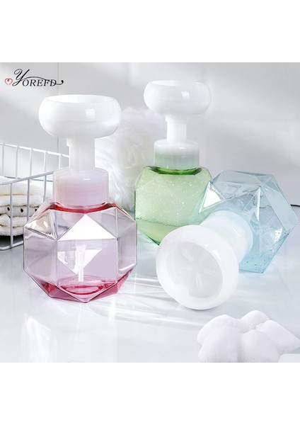 Pembe Tarzı Oyorefd 300ML Şeffaf Çiçekler Köpük Pompalı Şişe Basınç Tipi Köpük Dağıtıcı Yüz Temizleyici El Dezenfektanı Sabun Şişeleri (Yurt Dışından) modelleri