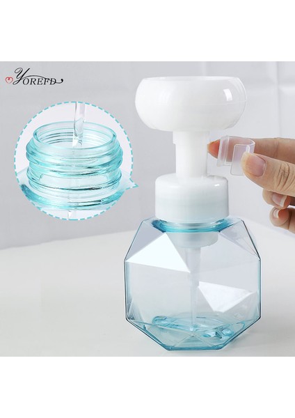 Pembe Tarzı Oyorefd 300ML Şeffaf Çiçekler Köpük Pompalı Şişe Basınç Tipi Köpük Dağıtıcı Yüz Temizleyici El Dezenfektanı Sabun Şişeleri (Yurt Dışından) indirimleri
