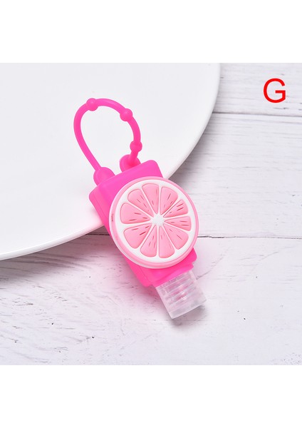 Sarı Stil 1 Adet Sevimli Karikatür 30ML Mini El Dezenfektanı Bölünmüş Şişeler Taşınabilir Ayrılabilir Kapak Silikon Banyo Duş El Jeli Tutucu (Yurt Dışından)