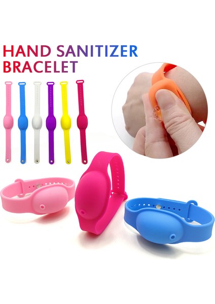 No.4 Tarzı 1 Adet Taşınabilir Silikon Bilezik El Dezenfektanı Jeli Sabun Dağıtıcısı Sevimli Çocuklar El Dezenfektanı Tutucu Seyahat (Yurt Dışından) fiyatları