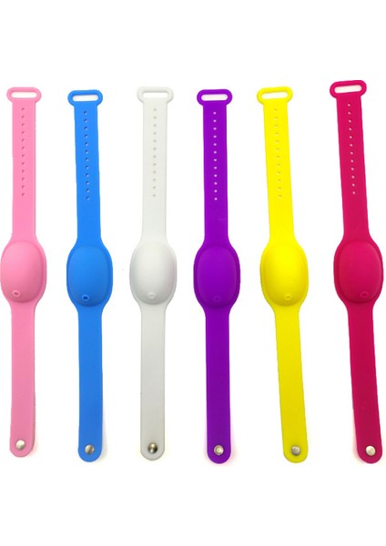 No.4 Tarzı 1 Adet Taşınabilir Silikon Bilezik El Dezenfektanı Jeli Sabun Dağıtıcısı Sevimli Çocuklar El Dezenfektanı Tutucu Seyahat (Yurt Dışından) modelleri