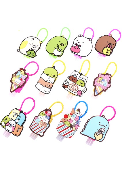 Gri Stil 1 Adet Sevimli Karikatür 30ML Mini El Dezenfektanı Bölünmüş Şişeler Taşınabilir Ayrılabilir Kapak Silikon Banyo Duş El Jeli Tutucu (Yurt Dışından) fırsatları