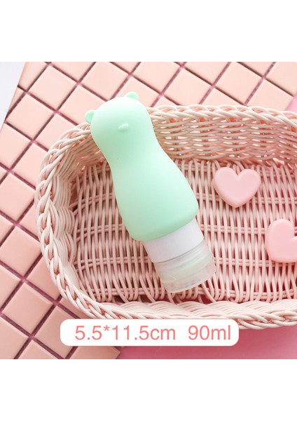 J Tarzı 88ML Sevimli Seyahat Kozmetik Şişeleri Silikon Jel Boş Kaplar Cilt Bakımı Duş Jeli Şampuan Kavanozları Araçları Taşınabilir Sıkma Dolum (Yurt Dışından) fiyatları