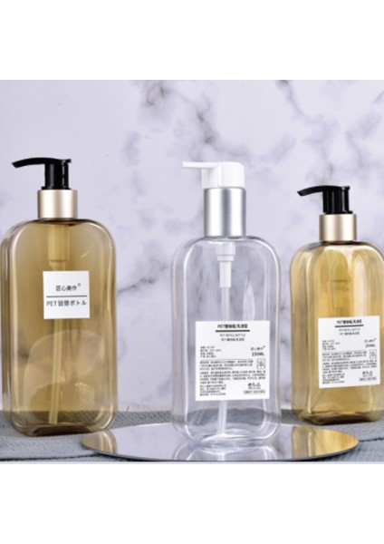 C Stili Kare Şekilli Sabun Dolumlu Şişe El Basma Boş Seyahat Taşınabilir Dispenser Yağ Duş Jeli Losyon Saklama Şişesi (Yurt Dışından) fırsatları