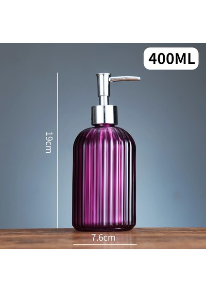 No.13 Tarzı 350-400ML Banyo Dekorasyonu Için 400ML Cam Banyo Aksesuarları Emülsiyon Losyon Şişe Pompalı Şampuan El Dezenfektanı Sıvı Dağıtıcı (Yurt Dışından)