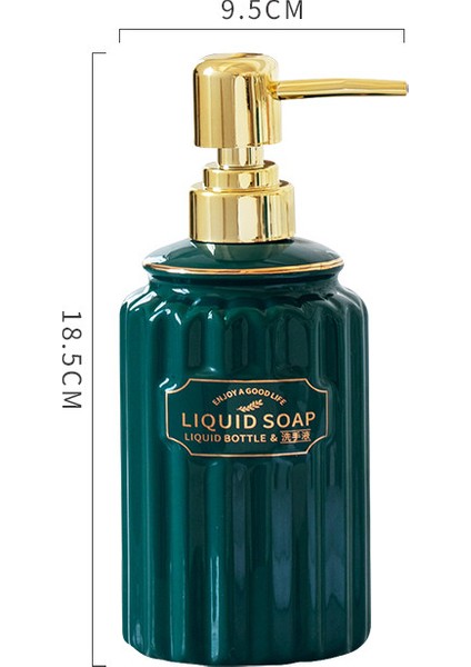 D4 Stili 370ML 1 Adet Modern Sıvı Sabun Şişeleri Seramik Saf Renk Banyo Dezenfektan Şişeleri Bileklikli El Dağıtıcı Tuvalet Aksesuarları (Yurt Dışından)
