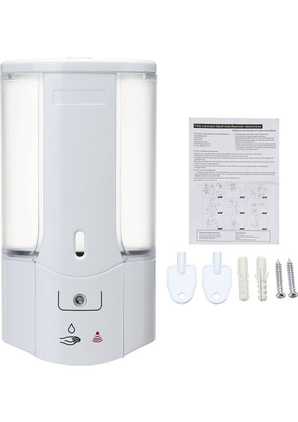 Stili Temizle 450ML Otomatik Sabunluk Duvara Monte Kızılötesi Algılamalı Akıllı Sıvı Sabunluk Mutfak Banyo Aksesuarı (Yurt Dışından) indirimleri