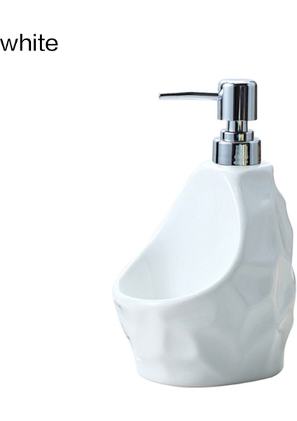 Beyaz Stil Banyo Ev Dekorasyonu Sıvı Sabunluk 650ML Banyo Çok Fonksiyonlu Sıvı Sabun Losyonluk (Yurt Dışından)