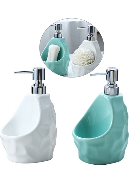 Beyaz Stil Banyo Ev Dekorasyonu Sıvı Sabunluk 650ML Banyo Çok Fonksiyonlu Sıvı Sabun Losyonluk (Yurt Dışından) modelleri