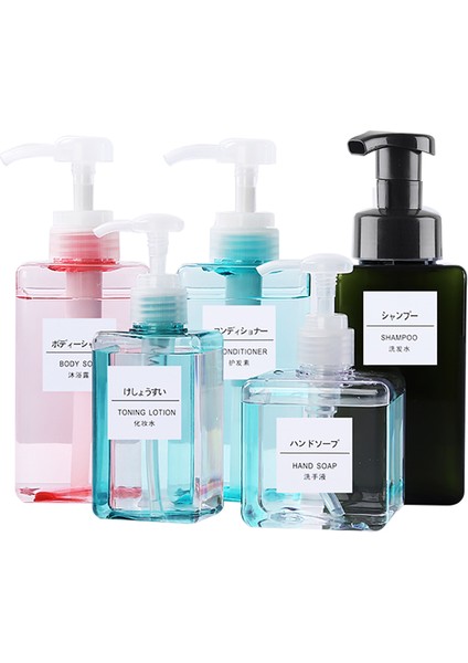 A-Trans Stili 650ML Dolumlu Sabun Pompası Şişesi Kare Sıvı Losyon Şampuan Dağıtıcı Banyo Duş Köpüklü Boş Şişe (Yurt Dışından) fırsatları