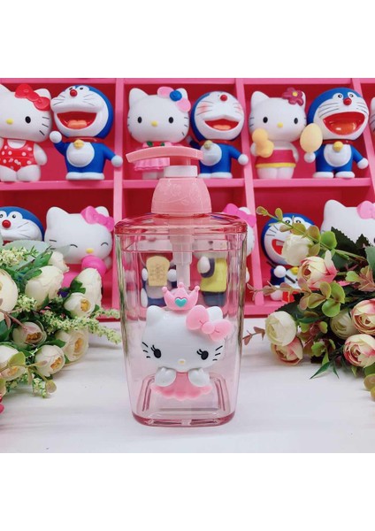 Koyu Gri Tarzı 450ML Banyo Sabunluk Kedi Plastik Sabun Şişesi Duş Banyosu Şişesi Taşınabilir Ev Seyahat Losyon Şişesi Mutfak (Yurt Dışından)