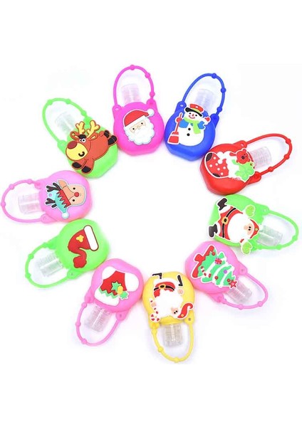 H Tarzı 30ML Ayak Izi Noel Cadılar Bayramı Mini El Dezenfektanı Tutucu Seyahat Taşınabilir Güvenli Jel Tutucu Sıvı Sabun Dispenser Kaplar (Yurt Dışından) indirimleri