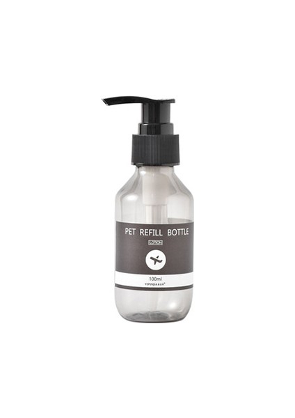 Gri Stil 300ML Şampuan Losyon Şişeleri Doldurulabilir Duş Jeli Saklama Şişeleri Banyo Sıkma Losyon Boş Şişe ml (Yurt Dışından)