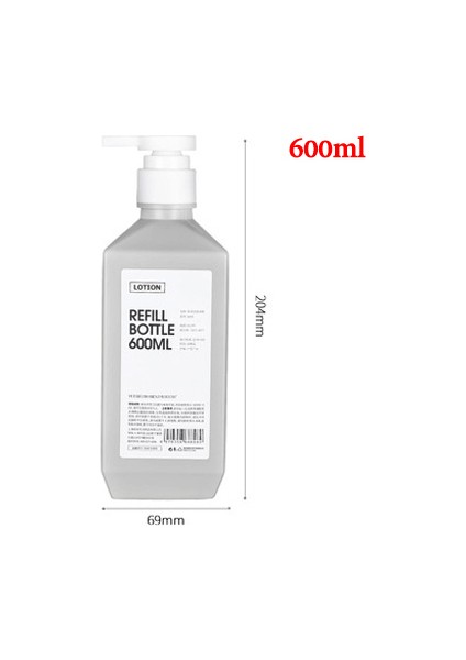 H Tarzı Taşınabilir Sabun Şişesi Sıvı El Basın Şişesi Banyo Duş Jeli Şampuan Losyon Saklama Kabı Şişesi (Yurt Dışından)