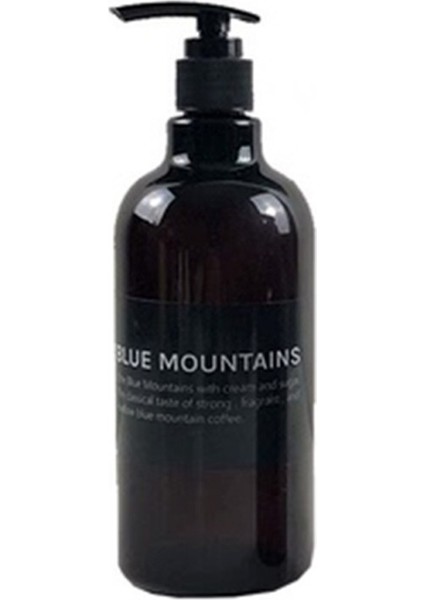 Fildişi Tarzı Basit Sabun Şişesi Banyo Duş Jeli Doldurulabilir Şişeler Siyah Düz Omuz Basma Losyon Şişesi (Yurt Dışından)