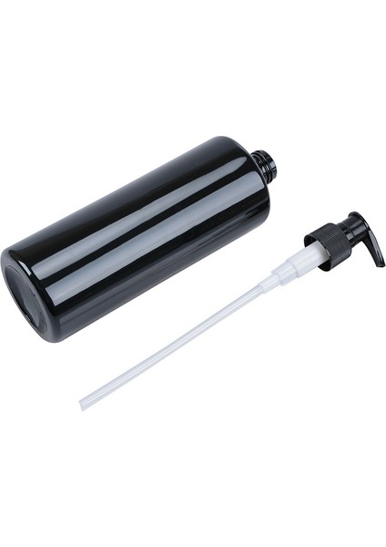 Fildişi Tarzı Basit Sabun Şişesi Banyo Duş Jeli Doldurulabilir Şişeler Siyah Düz Omuz Basma Losyon Şişesi (Yurt Dışından) fırsatları