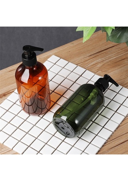 A (Kahverengi) 500ML Stili Banyo Taşınabilir Sabunluk Losyon Şampuan Duş Jeli Tutucu Sabun Pompası Boş Banyo Şişesi Ev (Yurt Dışından) modelleri