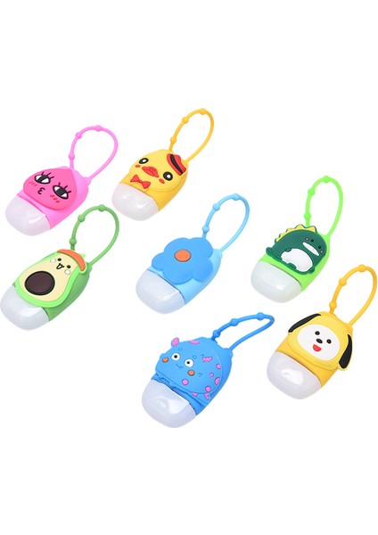 B Tarzı Karikatür Silikon El Dezenfektanı Kılıfı Anahtarlık Seyahat Taşınabilir Jel Tutucu Şişe (Yurt Dışından) fiyatları