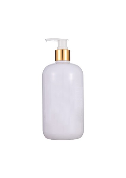 Beyaz Stil 500ML Banyo Şampuan Duş Jeli 500ML Losyon Pompalı Şişe Plastik Losyon Şişesi El Sabunu Fg Şişesi Sabunluk (Yurt Dışından)