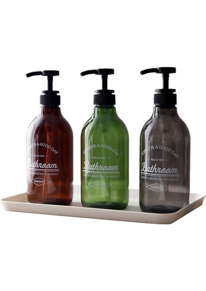 D Stili 500ML 500ML Sabunluk Şişe Mutfak El Dezenfektanı Şişesi Kozmetik Şampuan Vücut Yıkama Losyon Şişesi Açık Seyahat Şişesi (Yurt Dışından) fiyatları