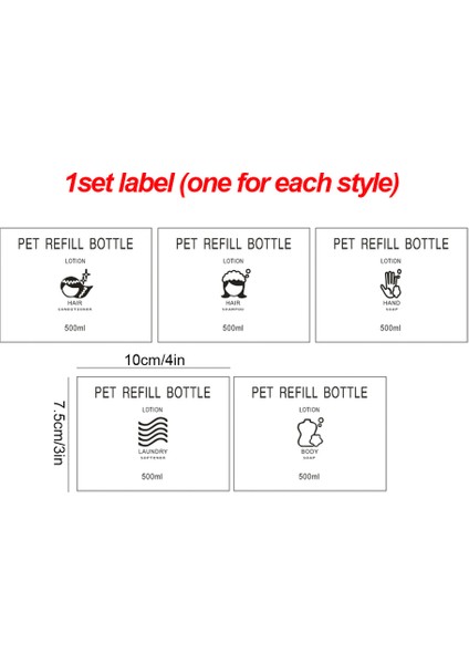 No.1 Tarzı Sabunluk Etiket Seti Şampuan Vücut Yıkama Saç Kremi Etiketler Çıkarılabilir Su Geçirmez Benzersiz Şişe Etiketleri Banyo Aksesuarları (Yurt Dışından) indirimleri