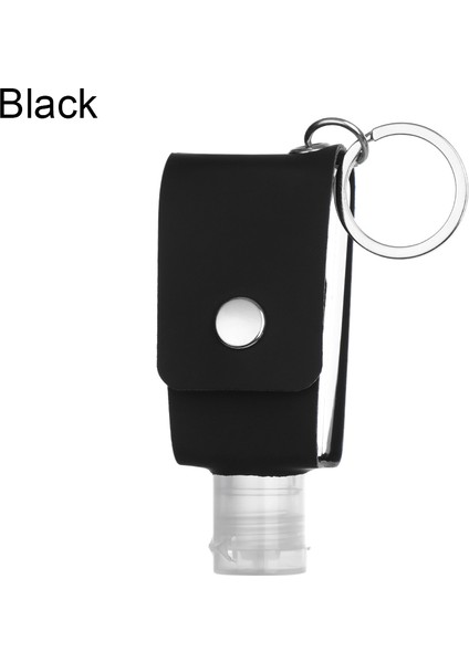 Siyah Stil 30ML Flip Kapaklı El Dezenfektanı Şişesi Seyahat Şişesi Doldurulabilir Kaplar Yeniden Kullanılabilir Şişeler Anahtarlık Taşıyıcı Seyahat Aksesuarı (Yurt Dışından)
