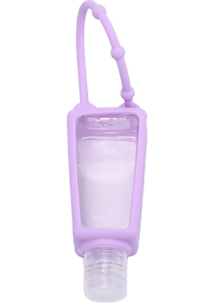 Mor Tarzı 30ML Silikon Güvenli Jel Mini El Tutucu Şişe Olmadan Seyahat Taşınabilir Dezenfektan Tek Kullanımlık Temizlenmeyen Ayırılabilir Kılıf (Yurt Dışından)